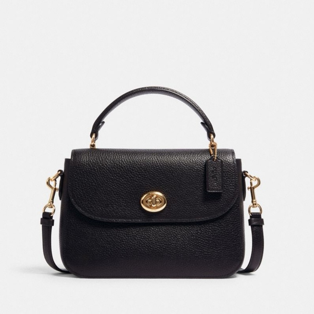COACH Marlie Top Handle Satchel (Black)